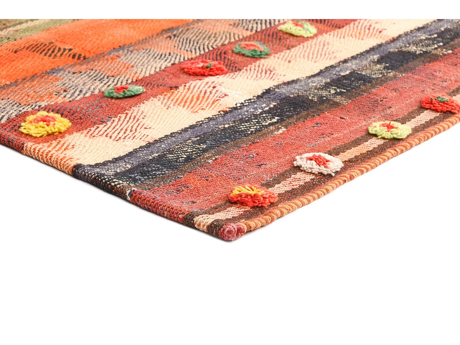 Wollteppich 140x218 Rot Jajim