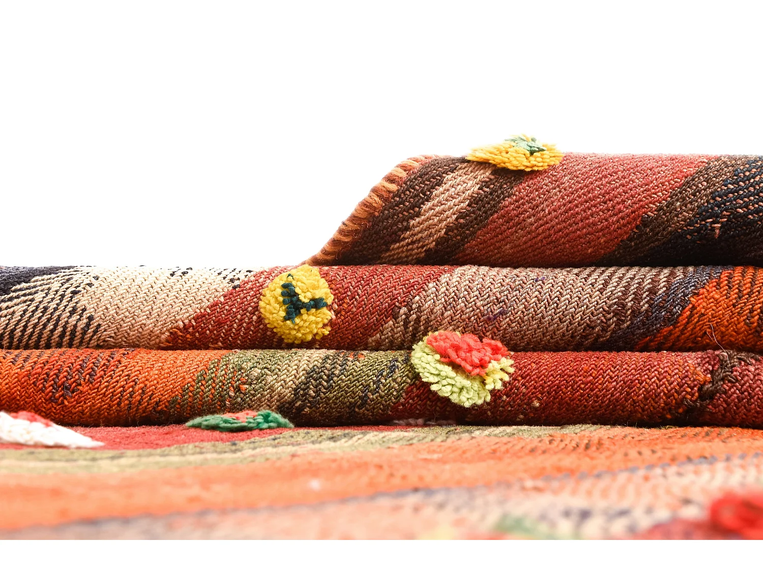 Wollteppich 140x218 Rot Jajim