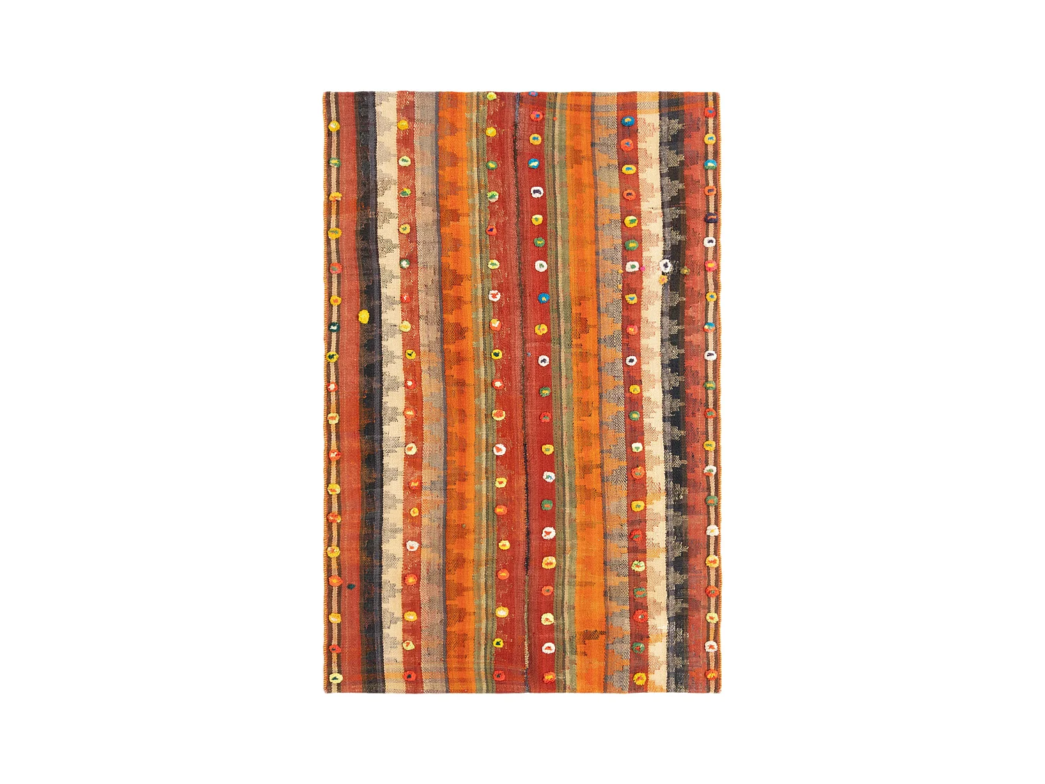 Wollteppich 140x218 Rot Jajim