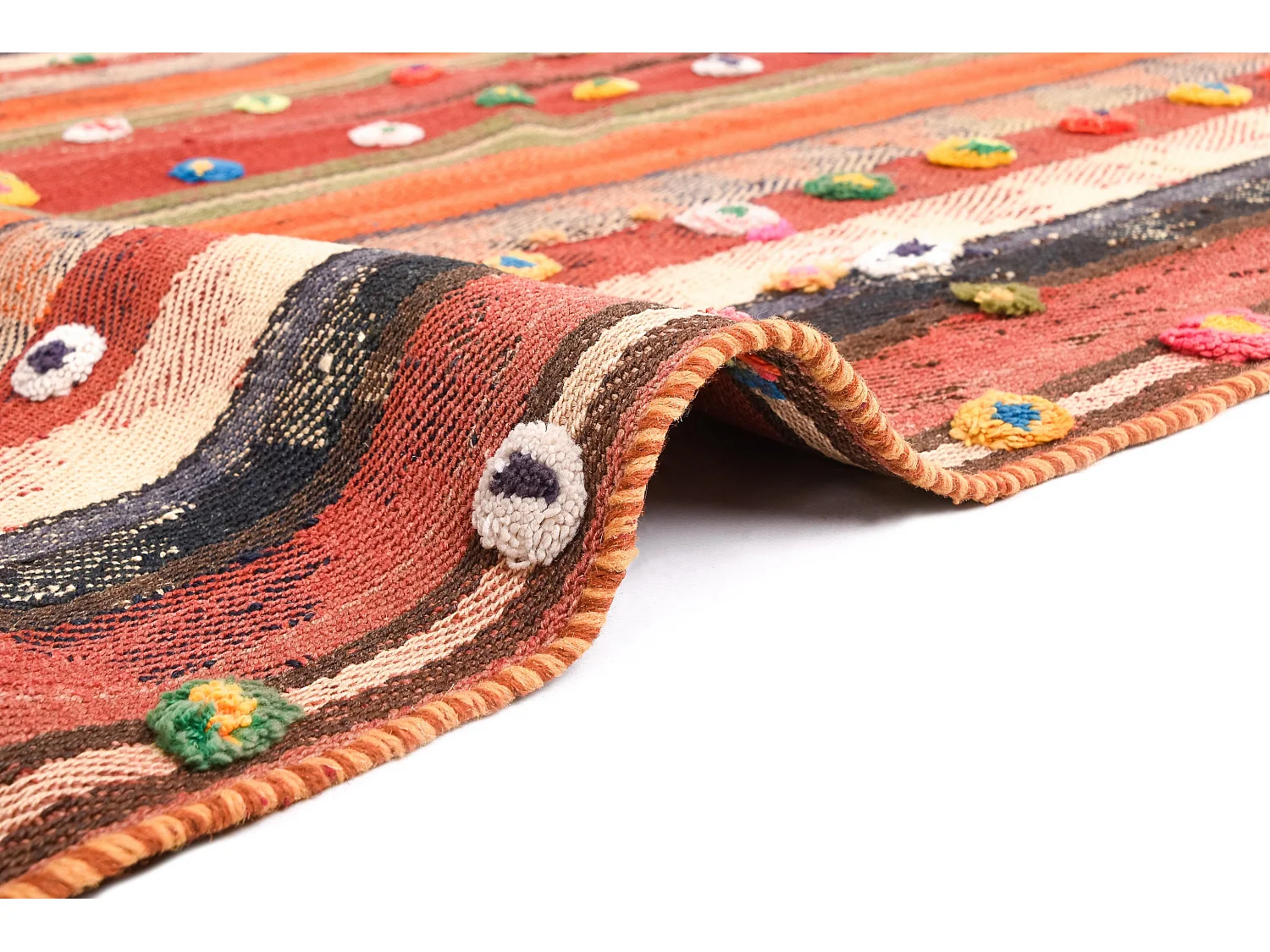 Wollteppich 140x218 Rot Jajim