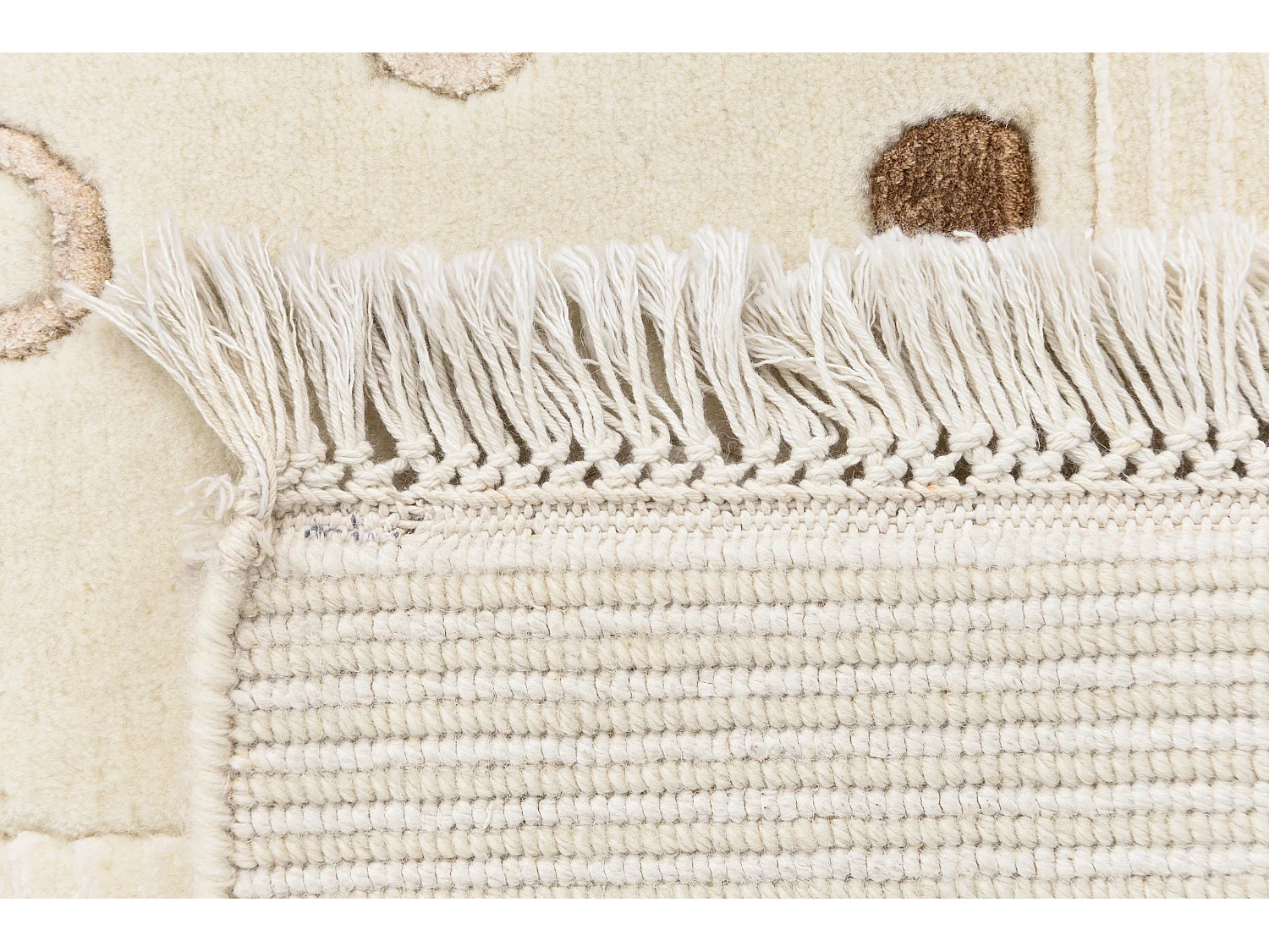 Tapis de couloir en laine 84x310 beige Darya