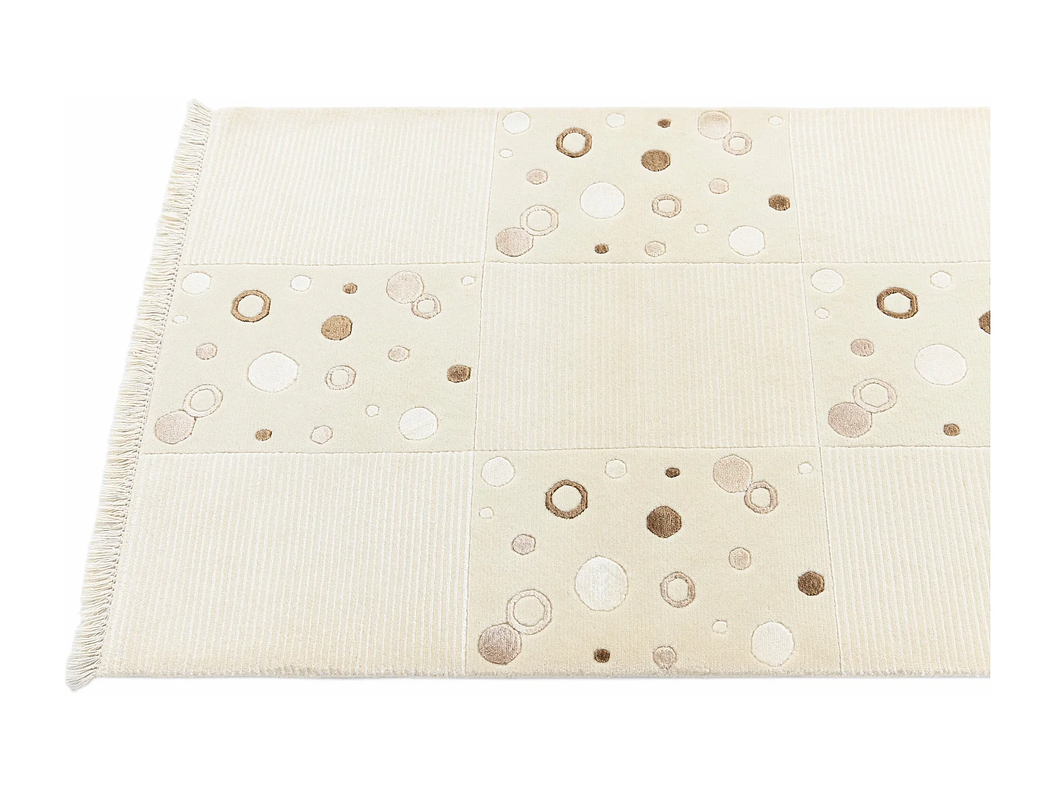 Tapis de couloir en laine 84x310 beige Darya