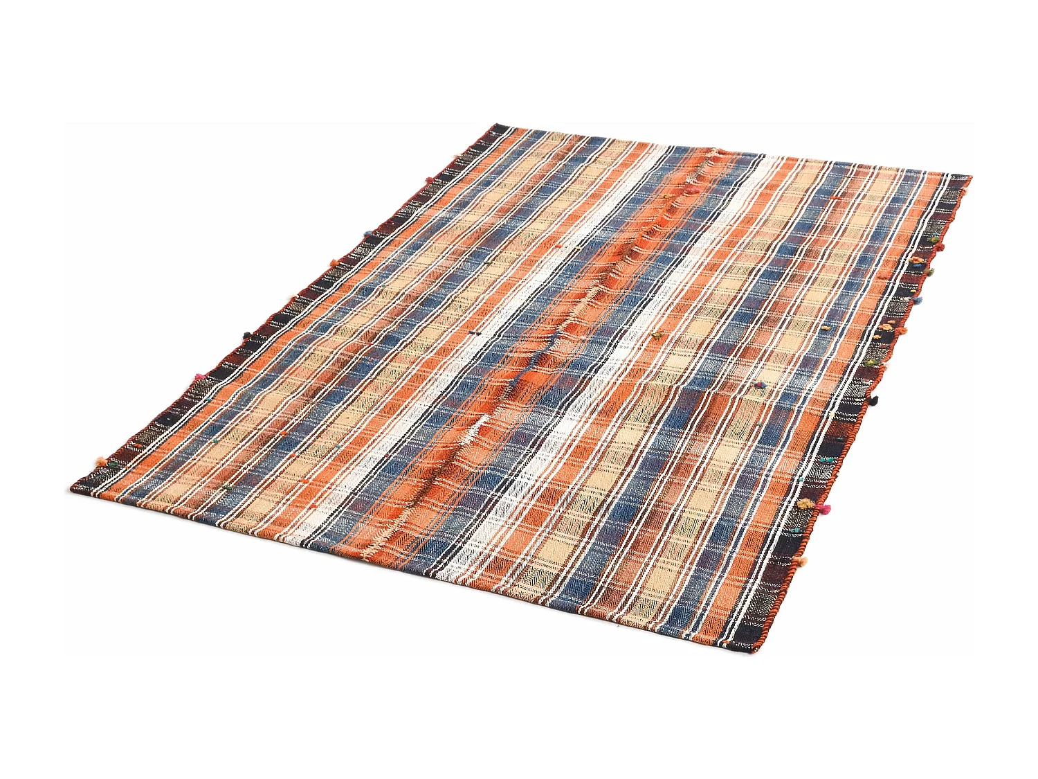 Wollteppich 129x185 Orange Jajim