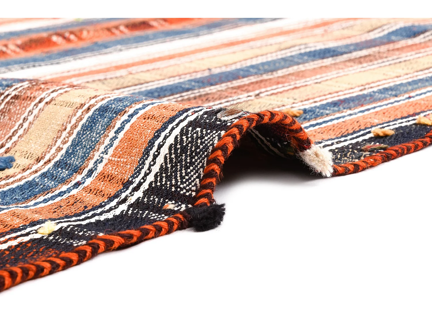 Wollteppich 129x185 Orange Jajim