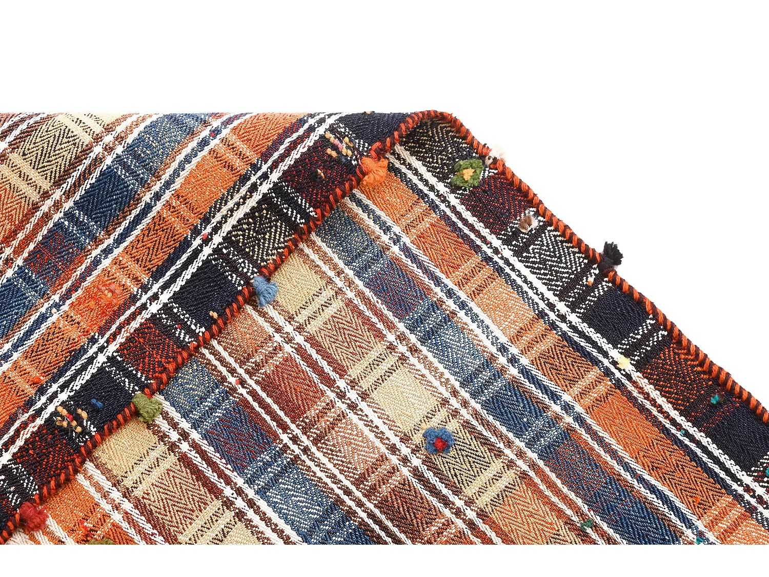 Wollteppich 129x185 Orange Jajim