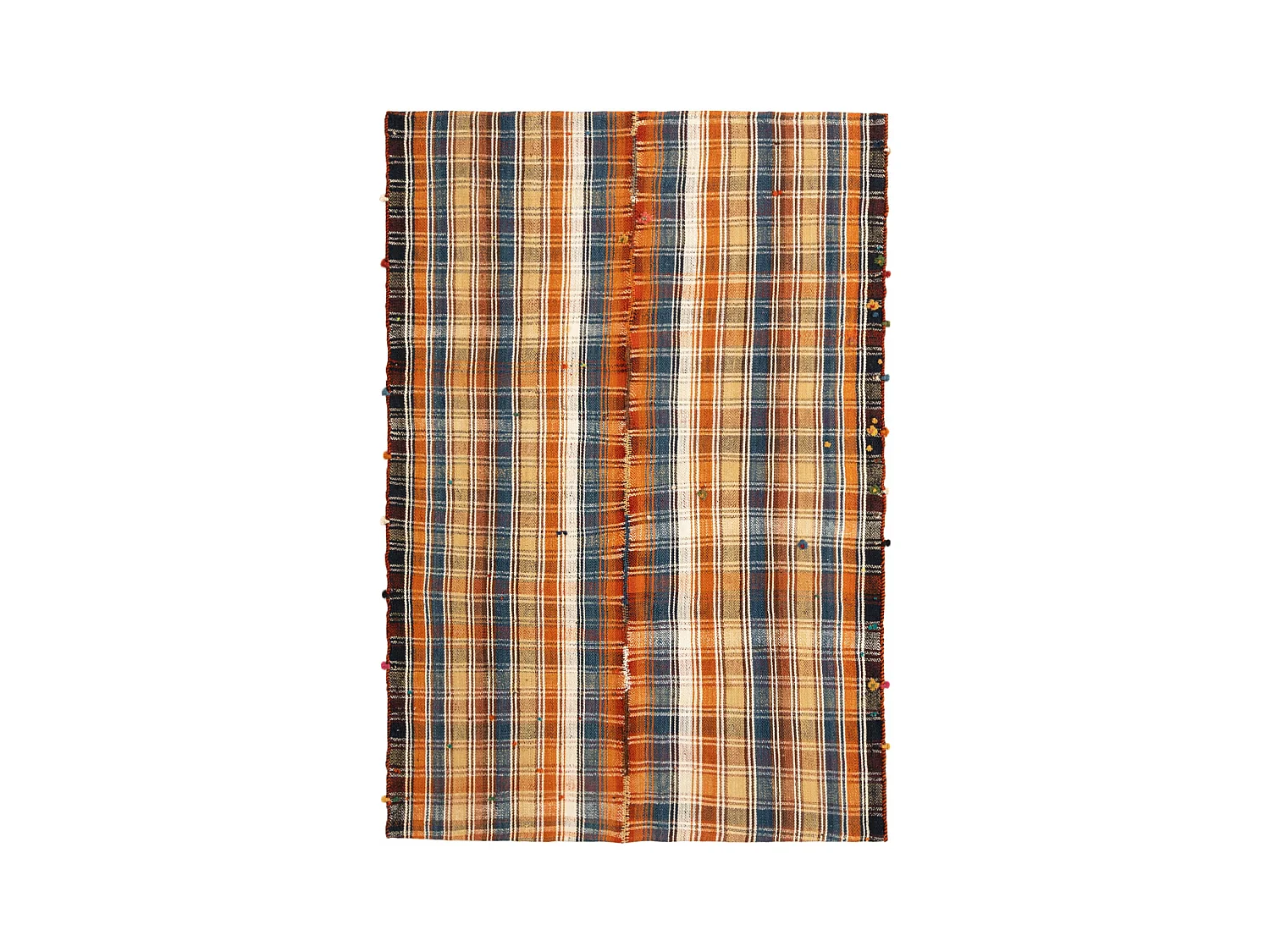 Wollteppich 129x185 Orange Jajim