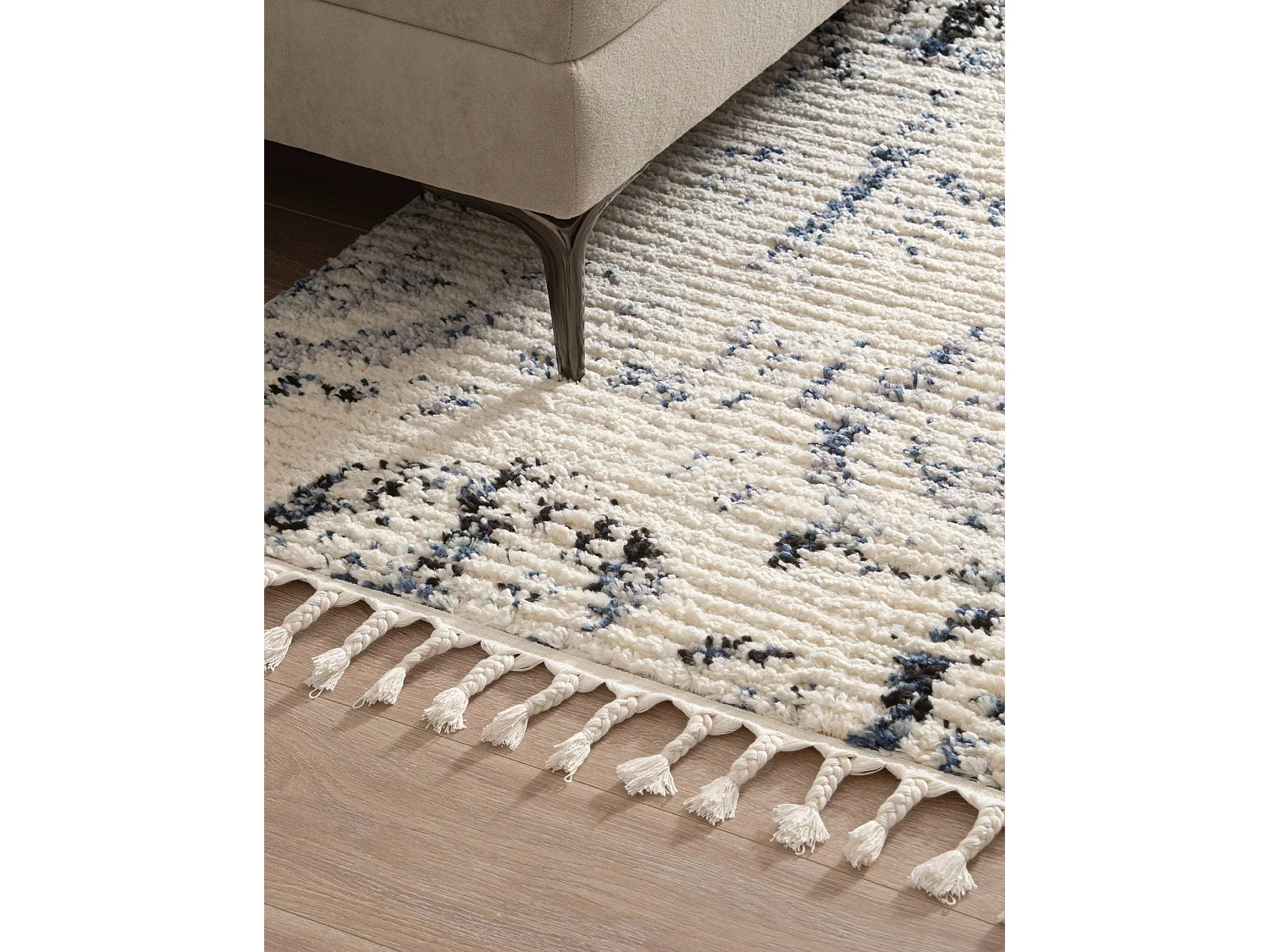 Tappeto shaggy  160x245 beige Frauenfeld Moana