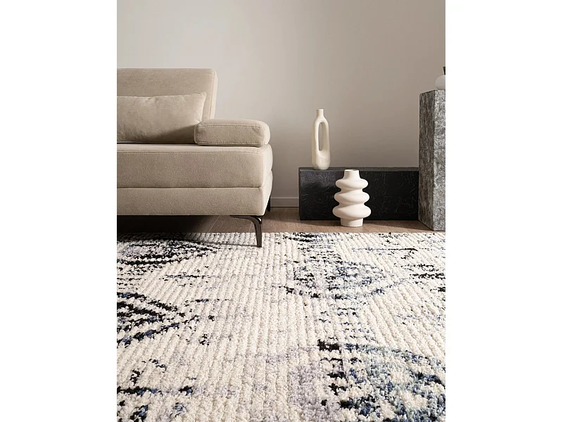 Tapis shaggy 160x245 beige Frauenfeld Moana