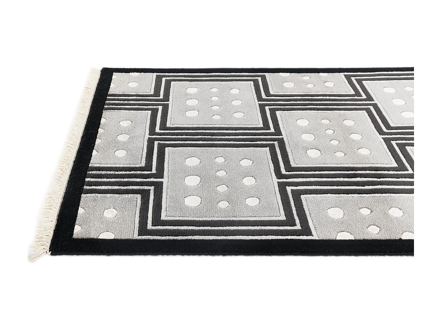 Loper-Woltapijt 206x81 Zwart Darya