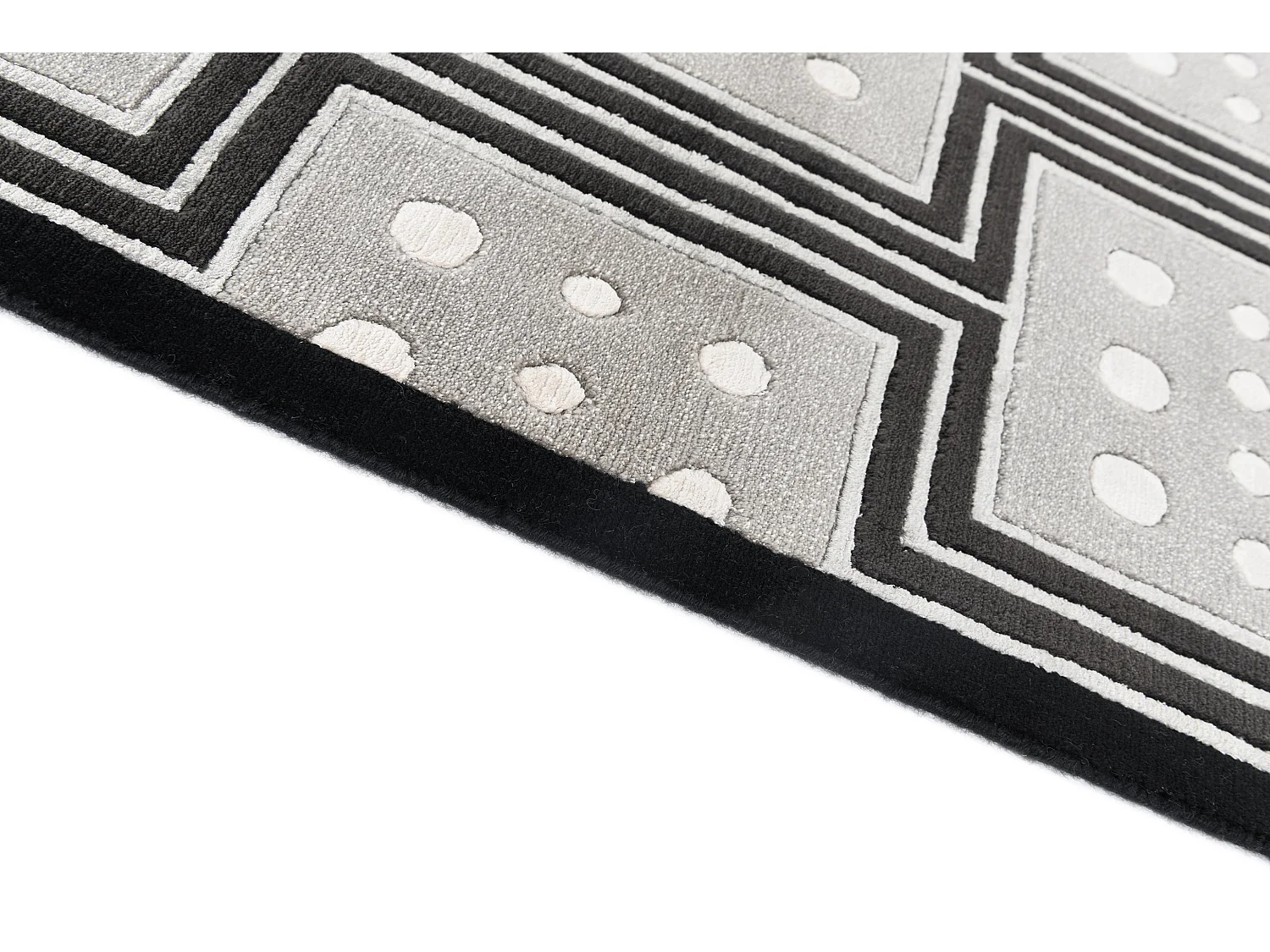 Loper-Woltapijt 206x81 Zwart Darya