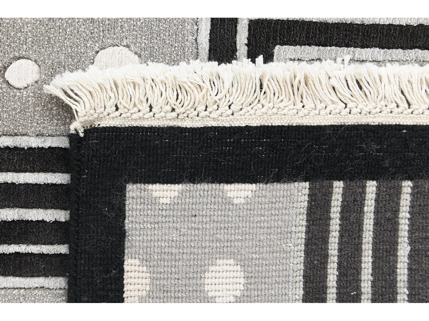 Loper-Woltapijt 206x81 Zwart Darya