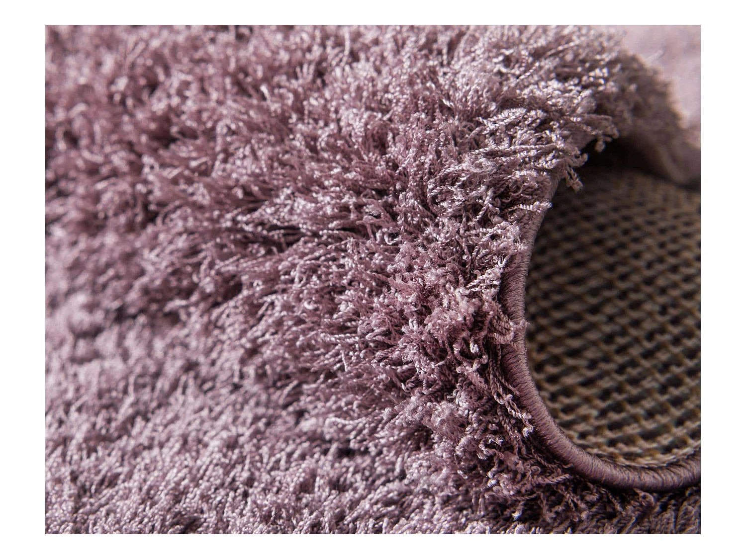 Hoogpolig tapijt 185x185 Paars Luzern