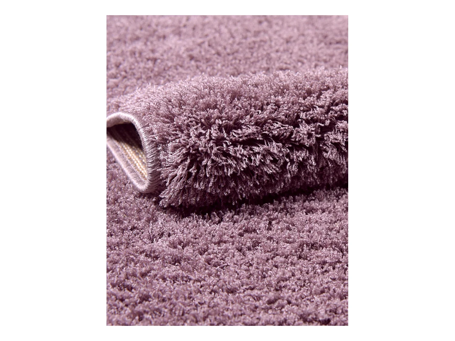 Hoogpolig tapijt 185x185 Paars Luzern