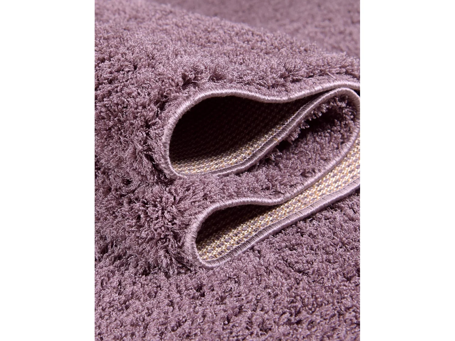 Tapis shaggy 185x185 Violet Luzern