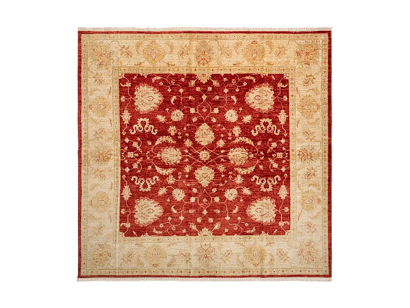 Wollteppich 199x203 Rot Kaizar