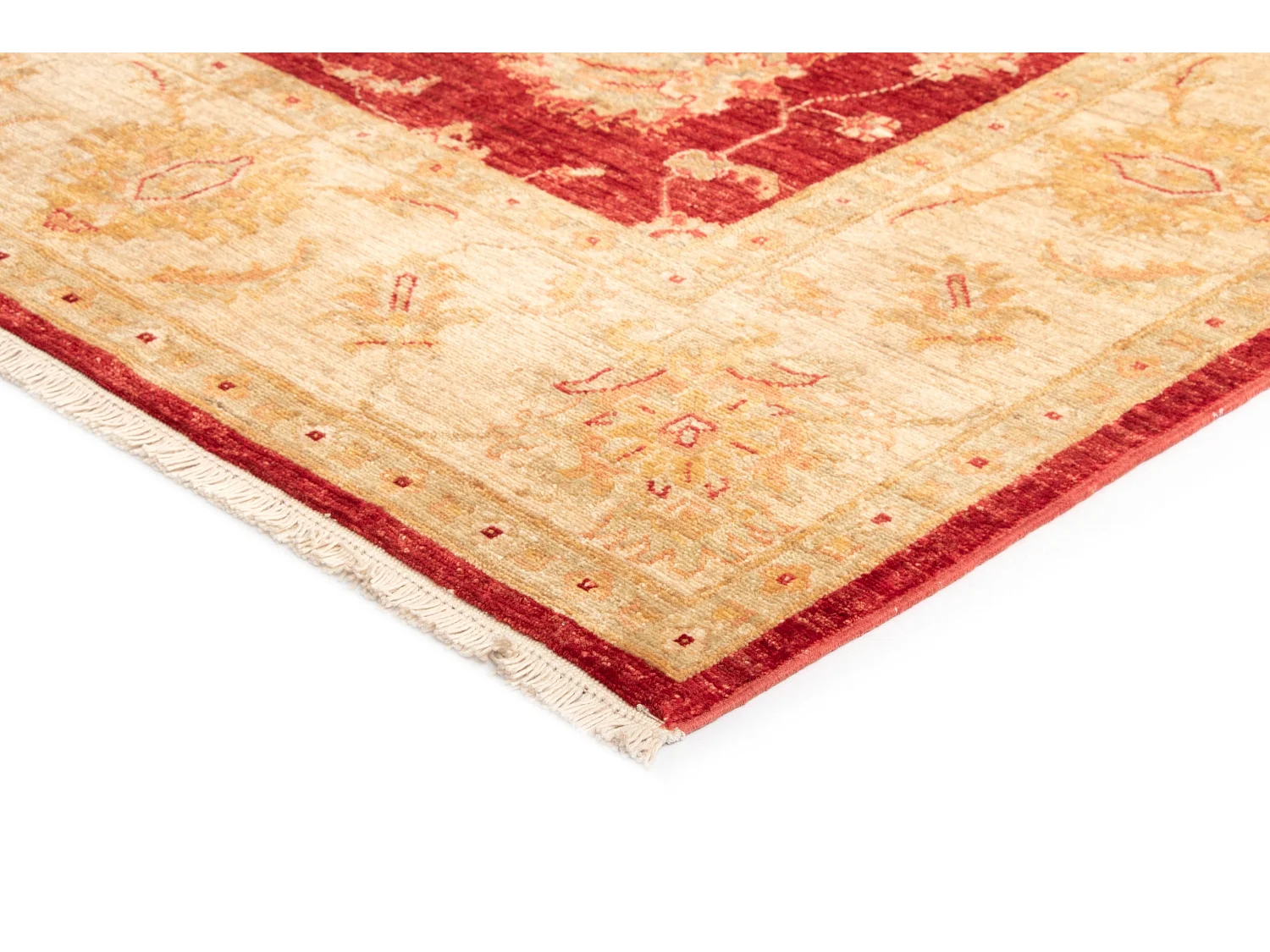 Tapis de laine 199x203 rouge Kaizar