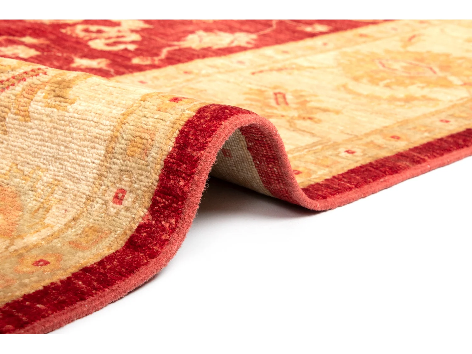 Tapis de laine 199x203 rouge Kaizar