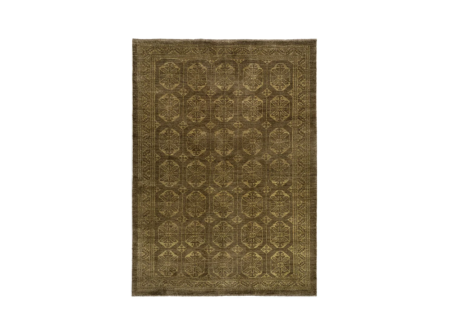 Tapis de laine 170x240 vert Juma