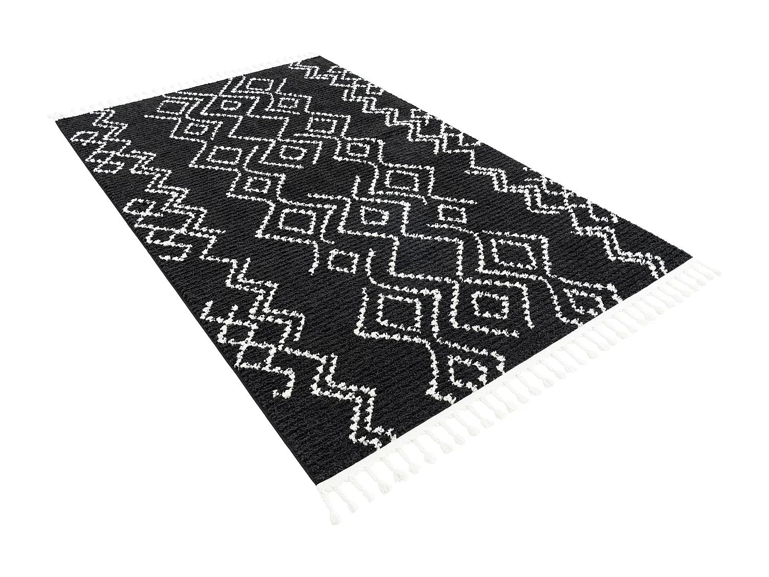 Hoogpolig tapijt 305x240 Zwart Frauenfeld Classic