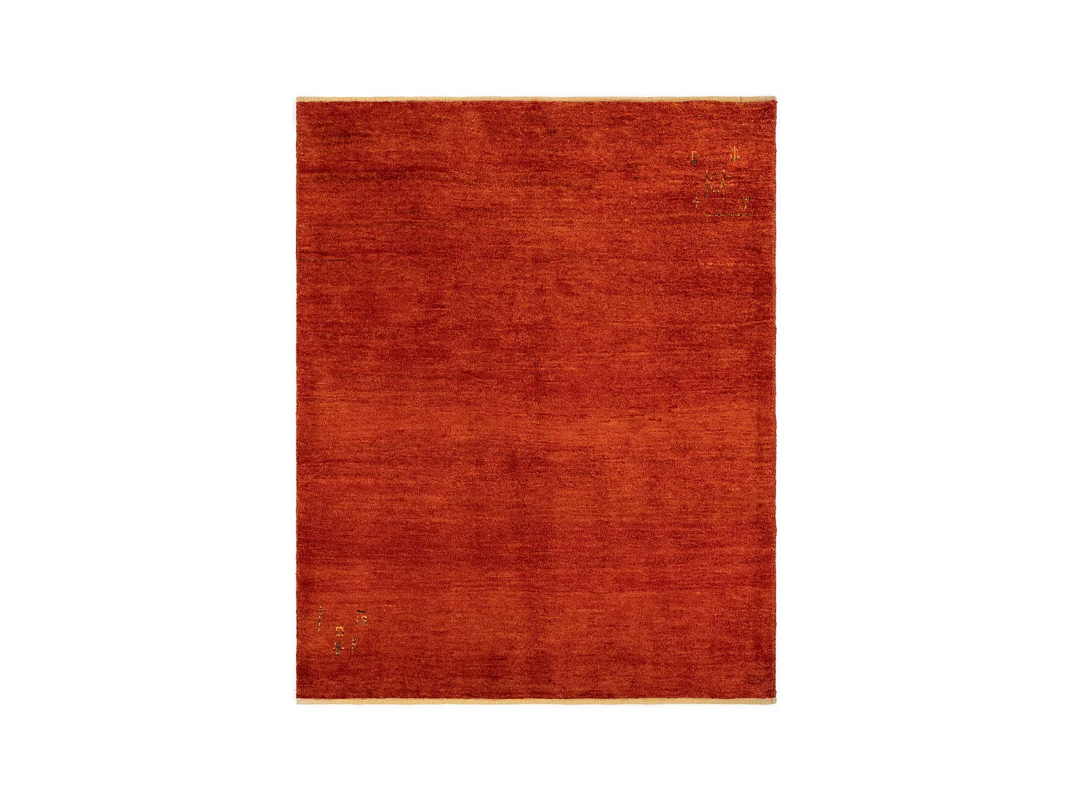 Tapis de laine 157x193 rouge Gabbeh Shouli