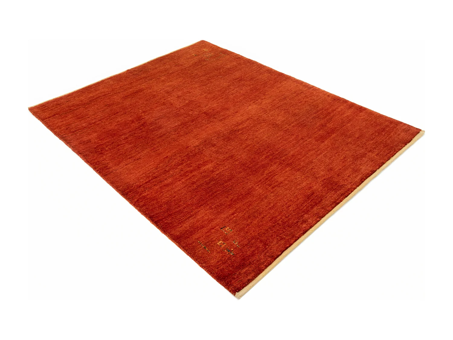 Tapis de laine 157x193 rouge Gabbeh Shouli