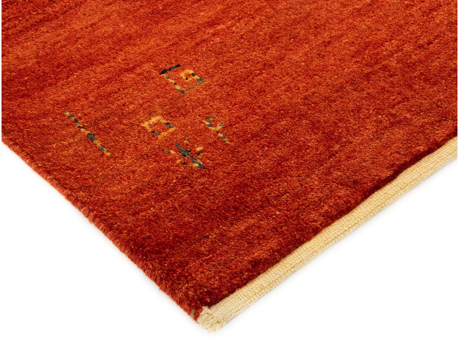 Tapis de laine 157x193 rouge Gabbeh Shouli