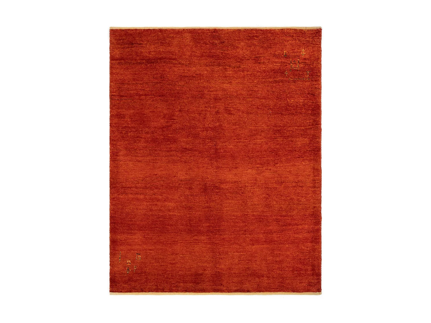 Tapis de laine 157x193 rouge Gabbeh Shouli