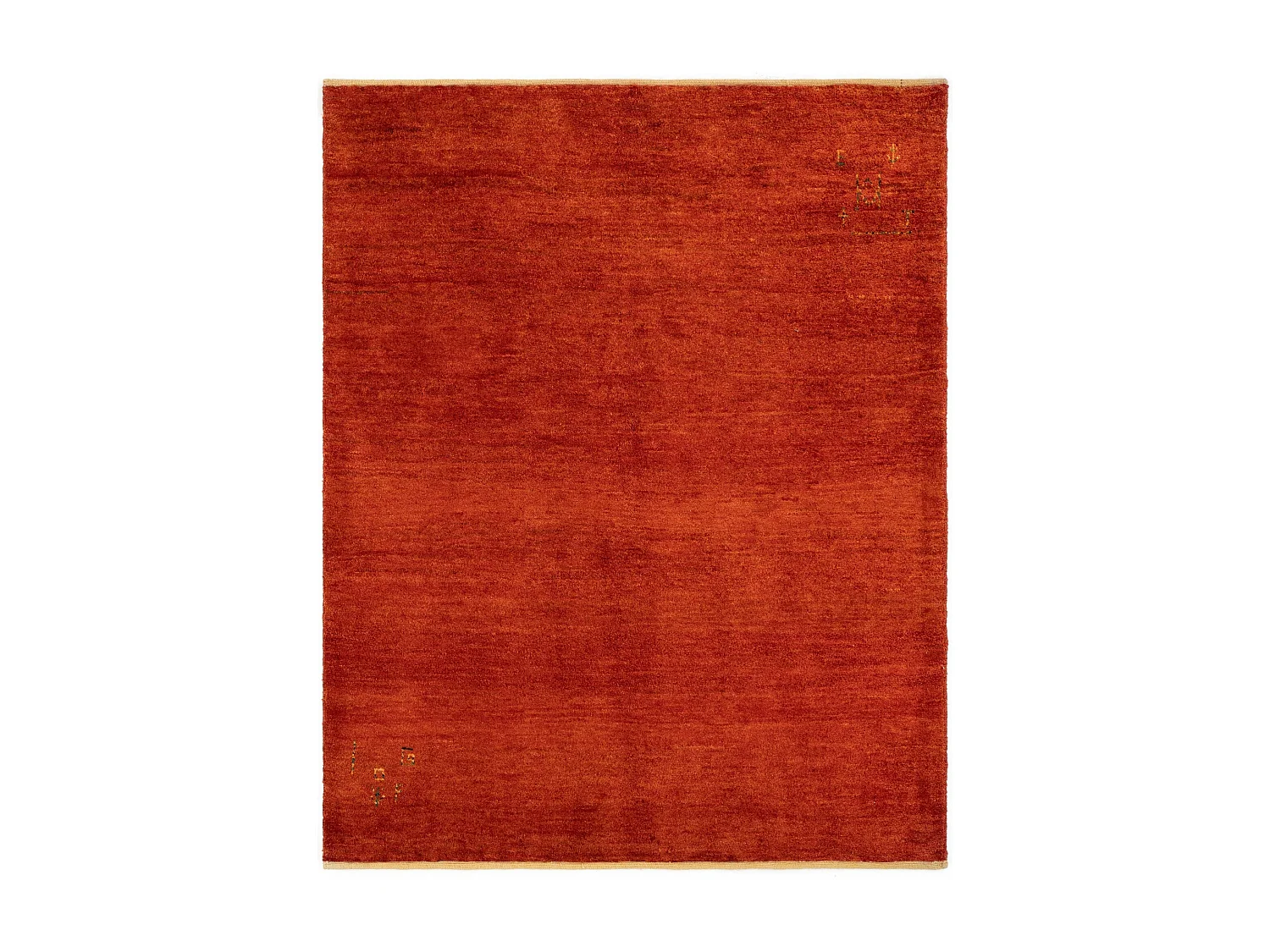 Tapis de laine 157x193 rouge Gabbeh Shouli