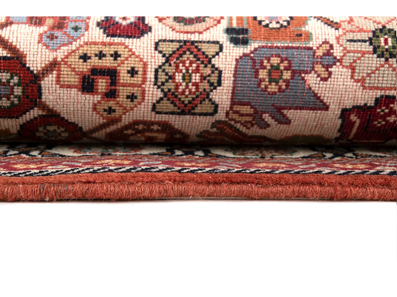 Wollteppich 105x150 Braun Kashkuli