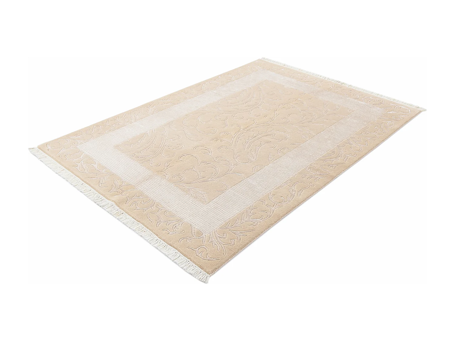 Tapis de laine 132x191 brun Darya