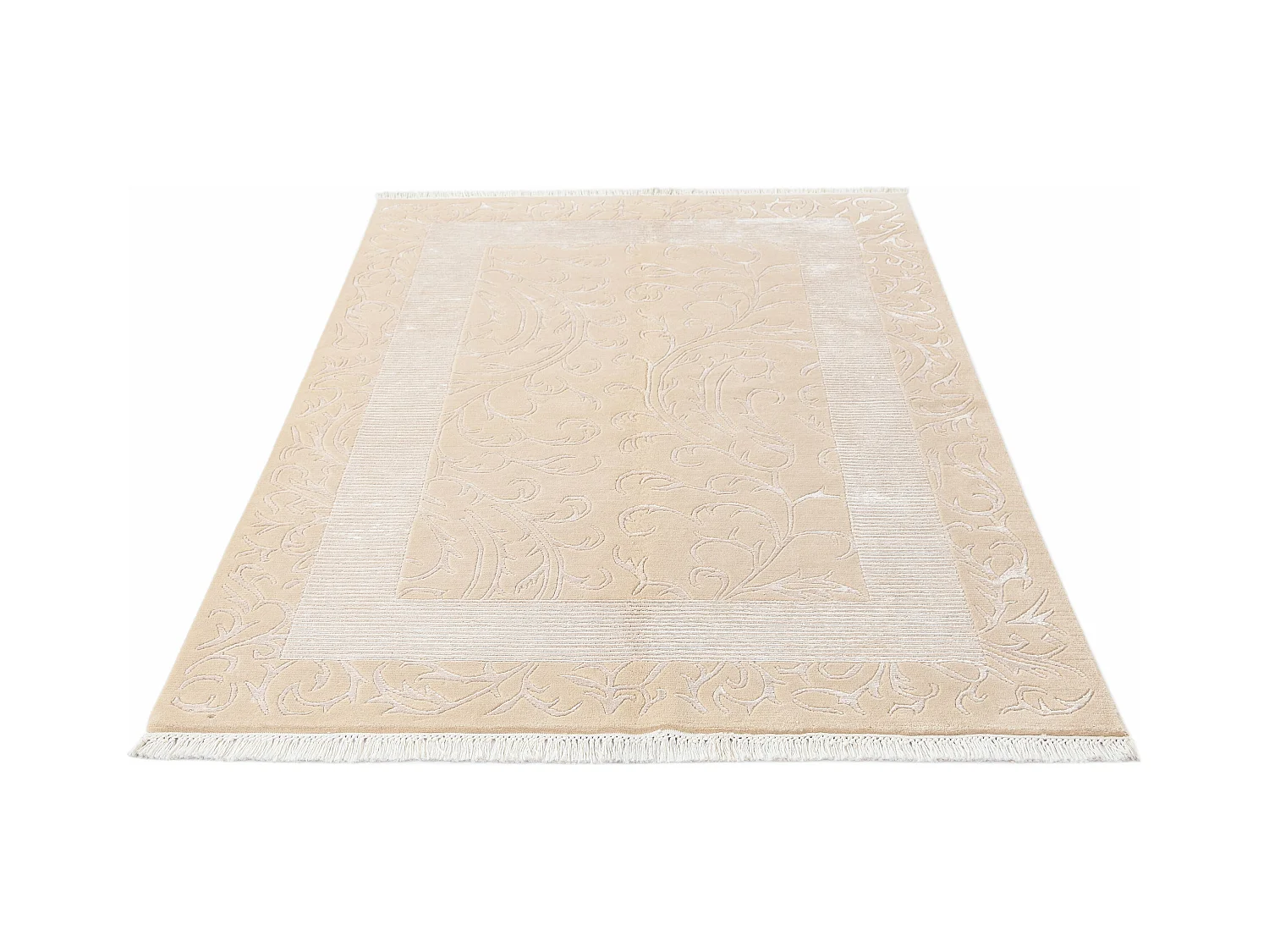 Tapis de laine 132x191 brun Darya