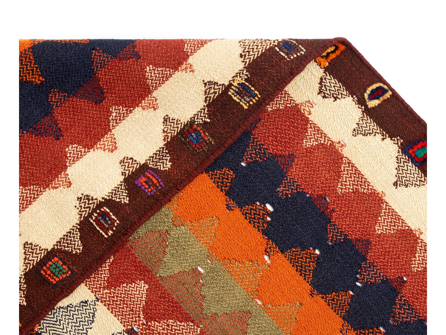 Wollteppich 117x265 Beige Jajim