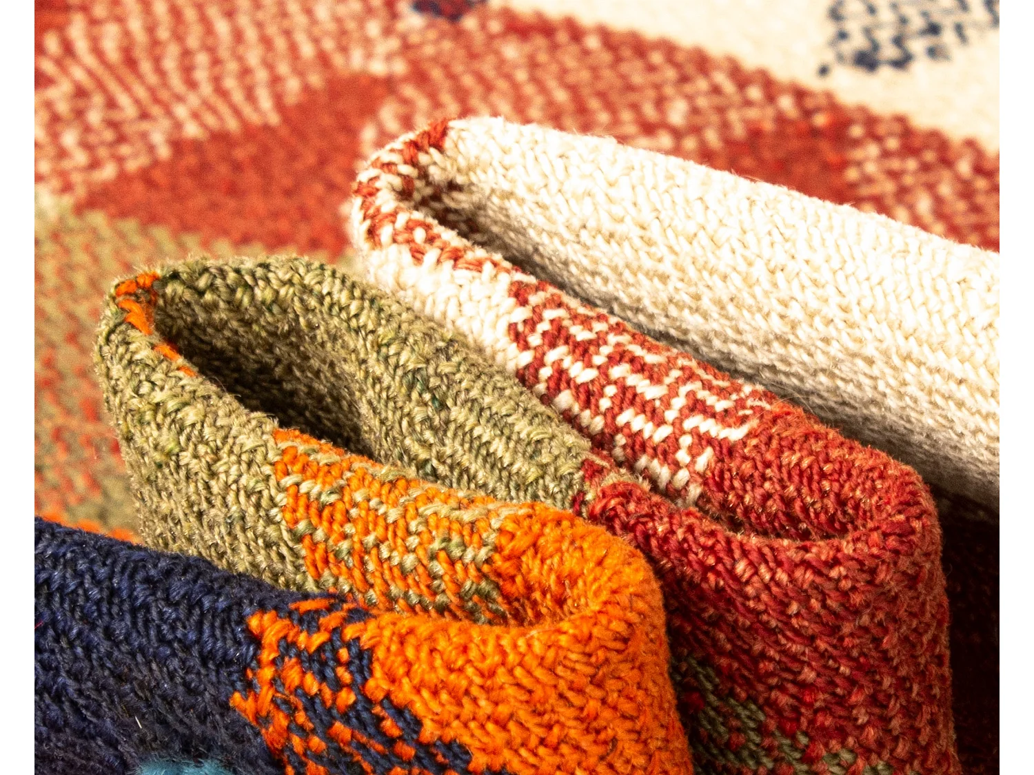 Wollteppich 117x265 Beige Jajim