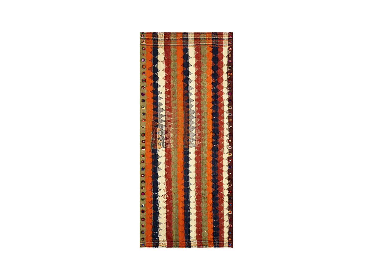 Wollteppich 117x265 Beige Jajim