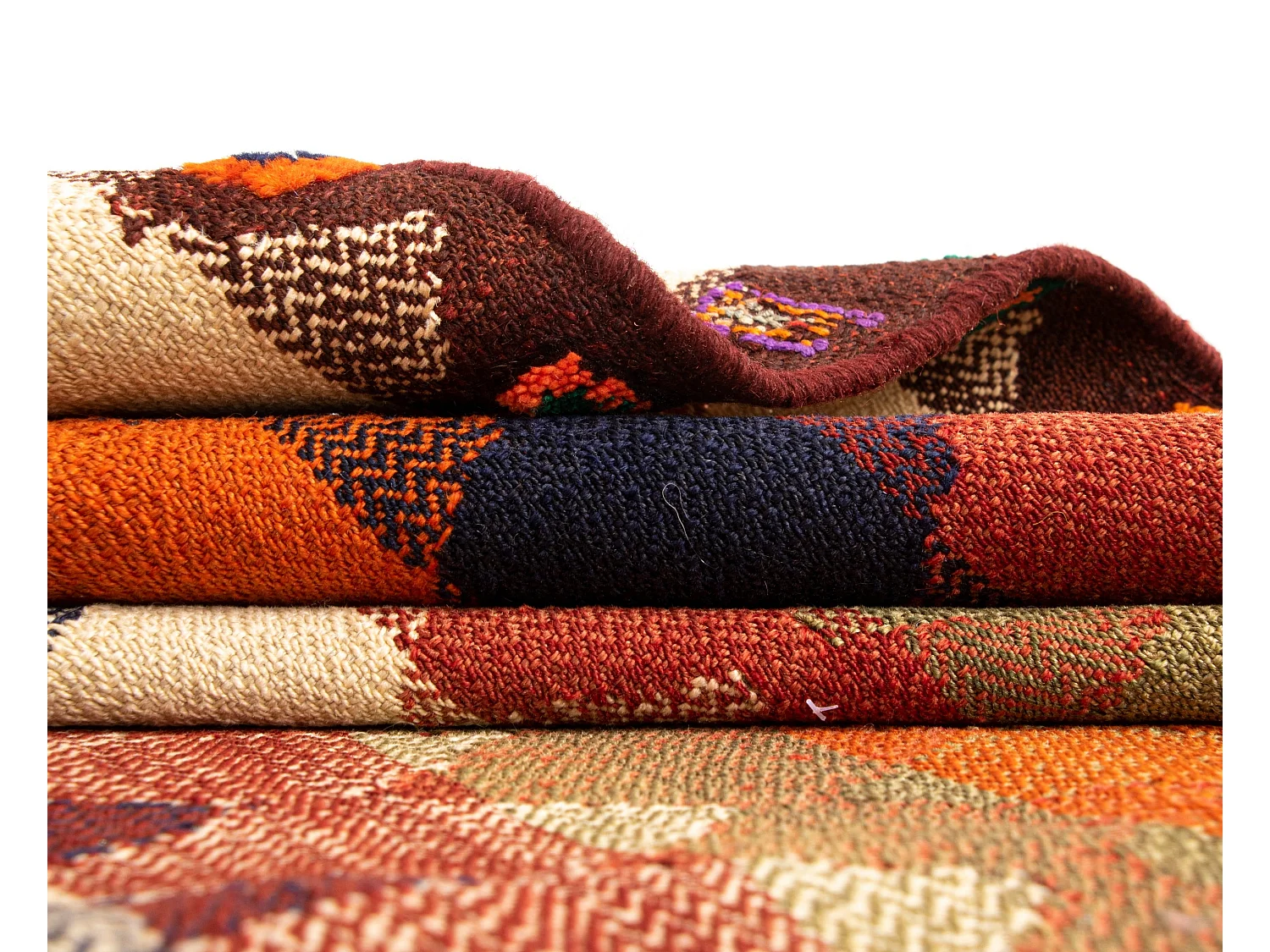 Wollteppich 117x265 Beige Jajim