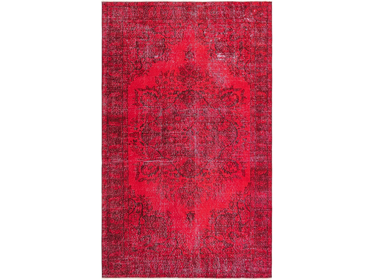 Tapis de laine 160x262 rouge Ultra Vintage