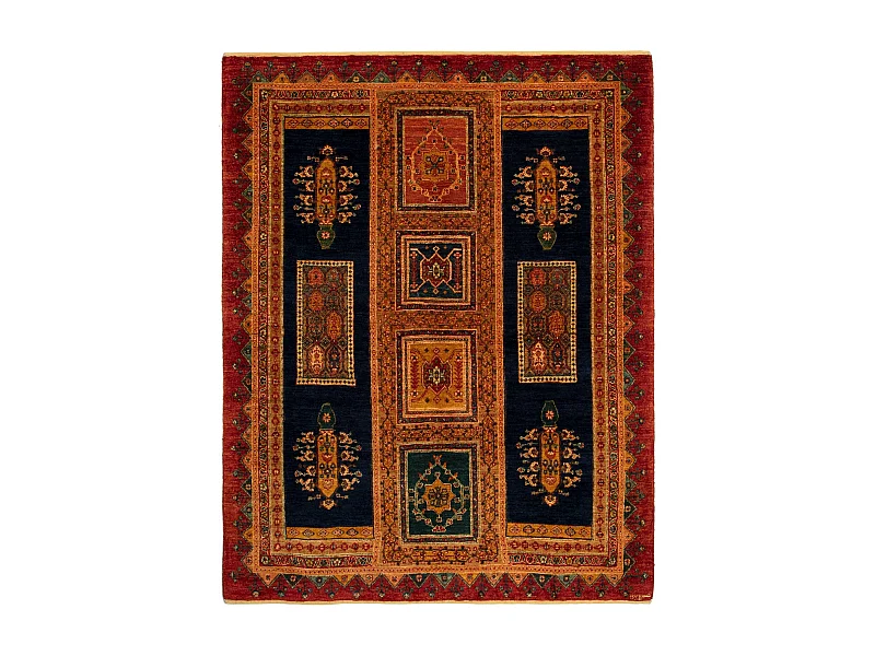 Tapis de laine 148x190 brun Kashkuli