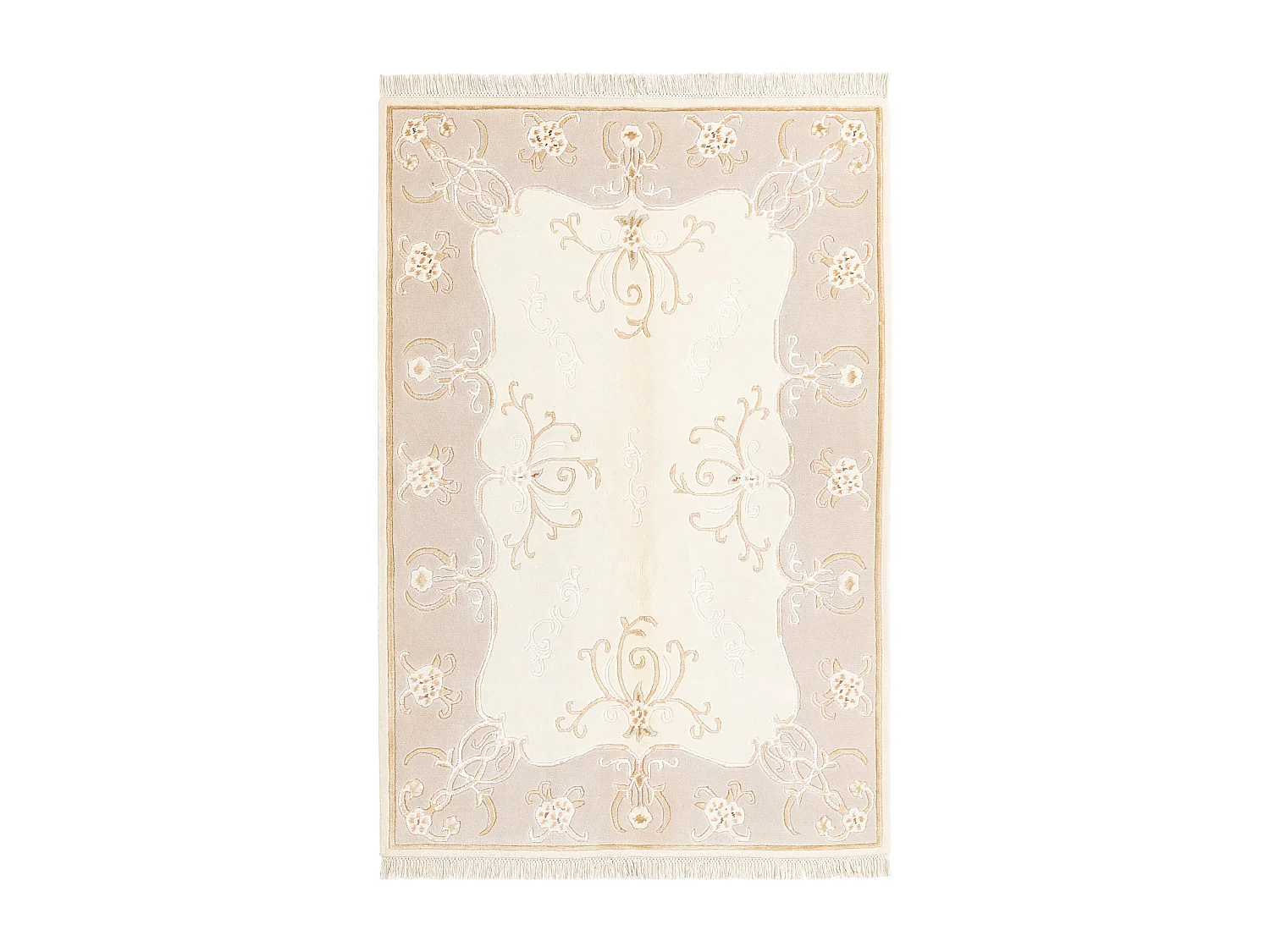 Tapis de laine 122x183 beige Darya