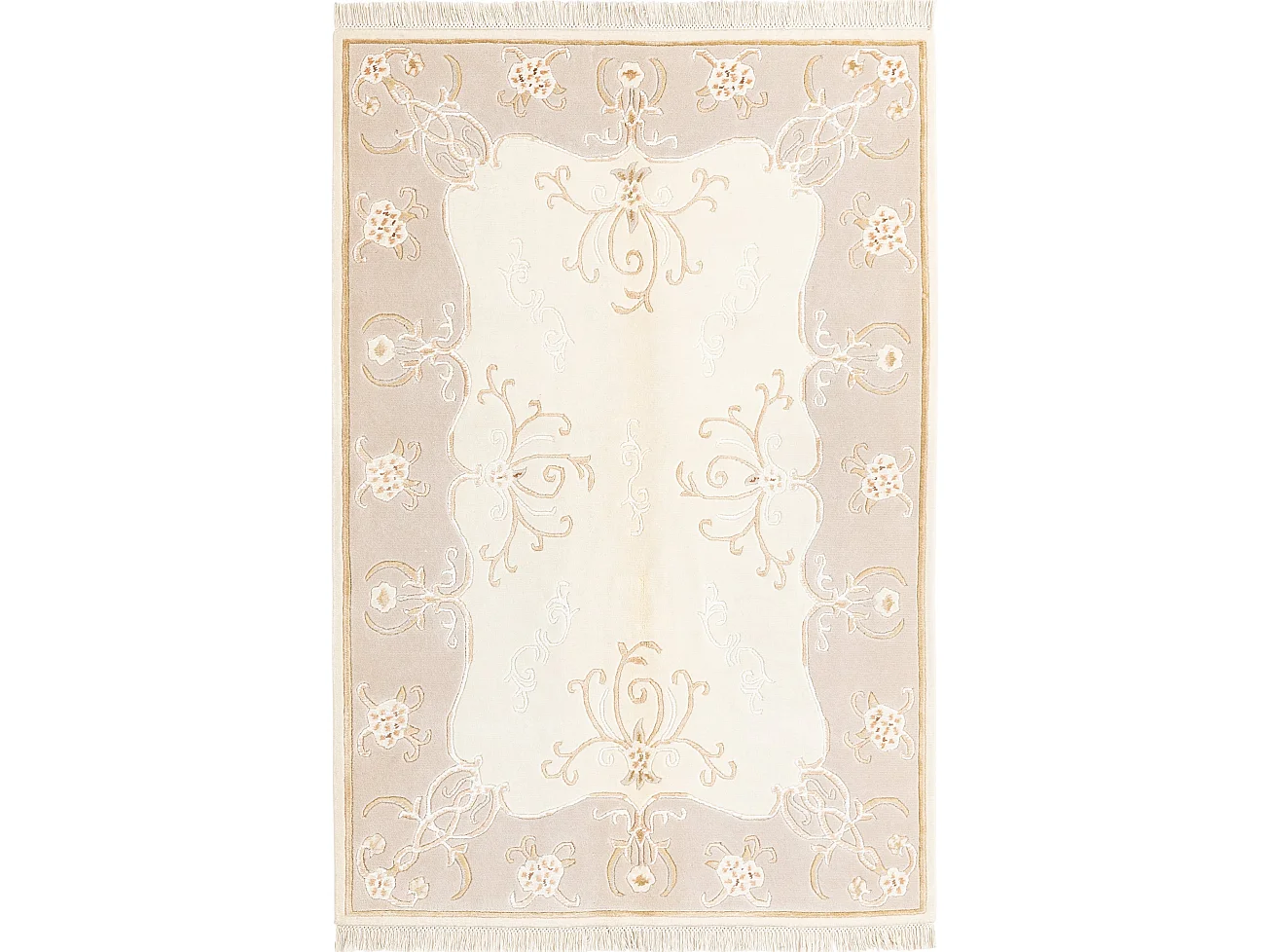 Tapis de laine 122x183 beige Darya