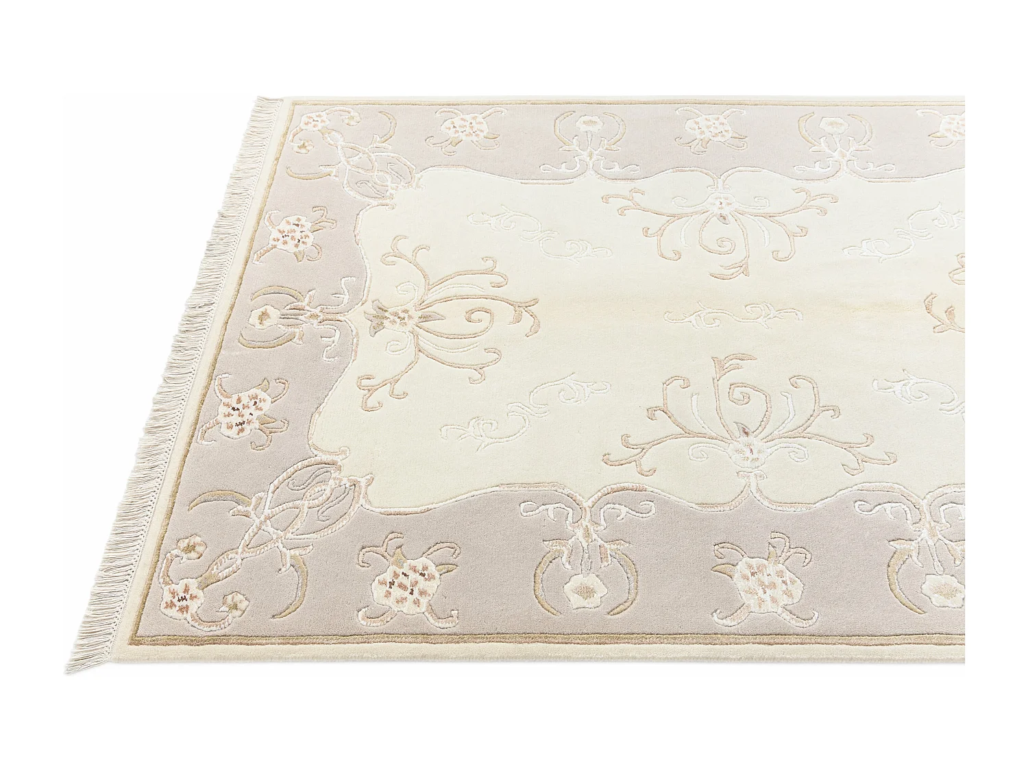 Tapis de laine 122x183 beige Darya