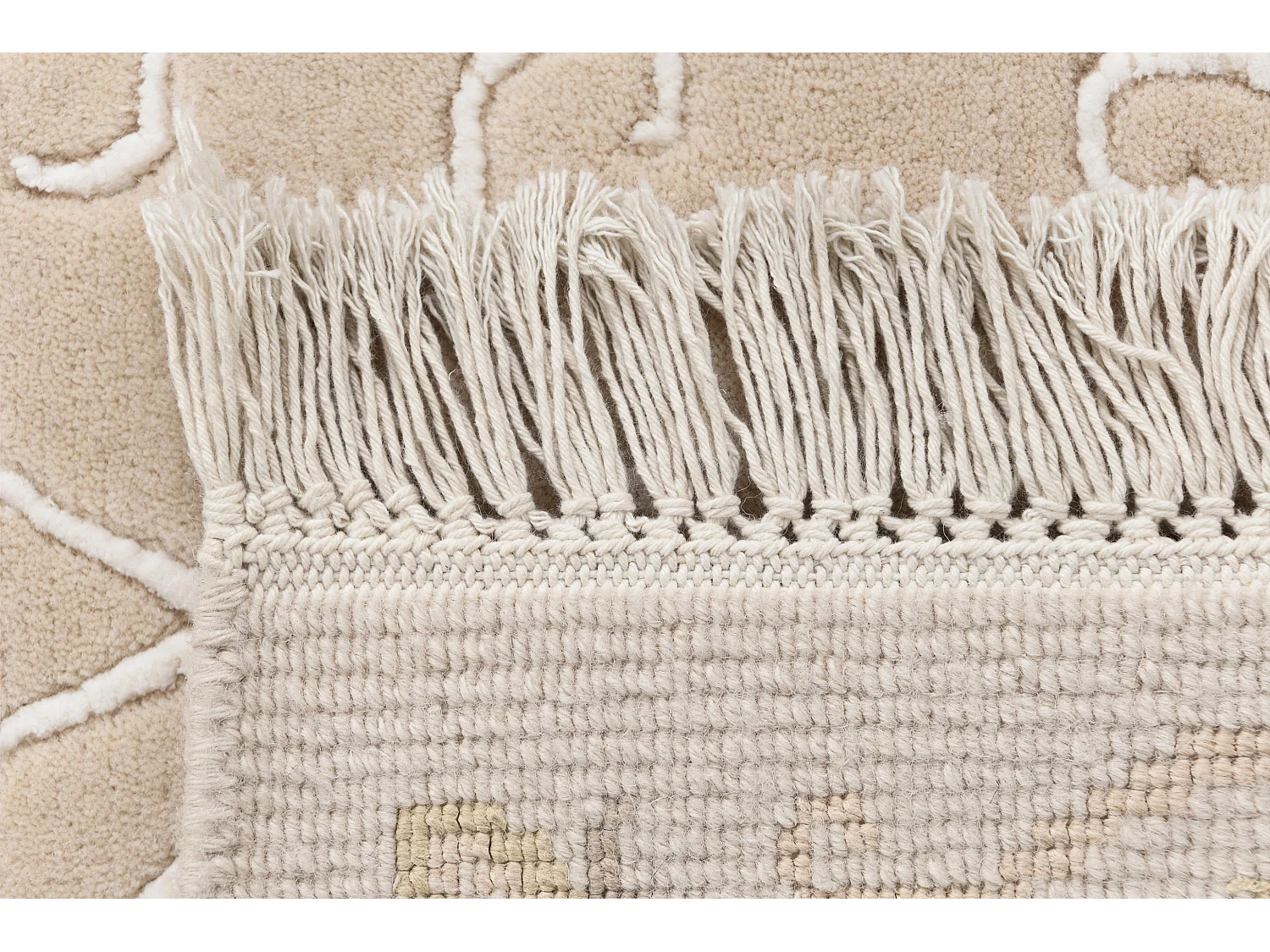 Tapis de couloir en laine 102x292 brun Darya