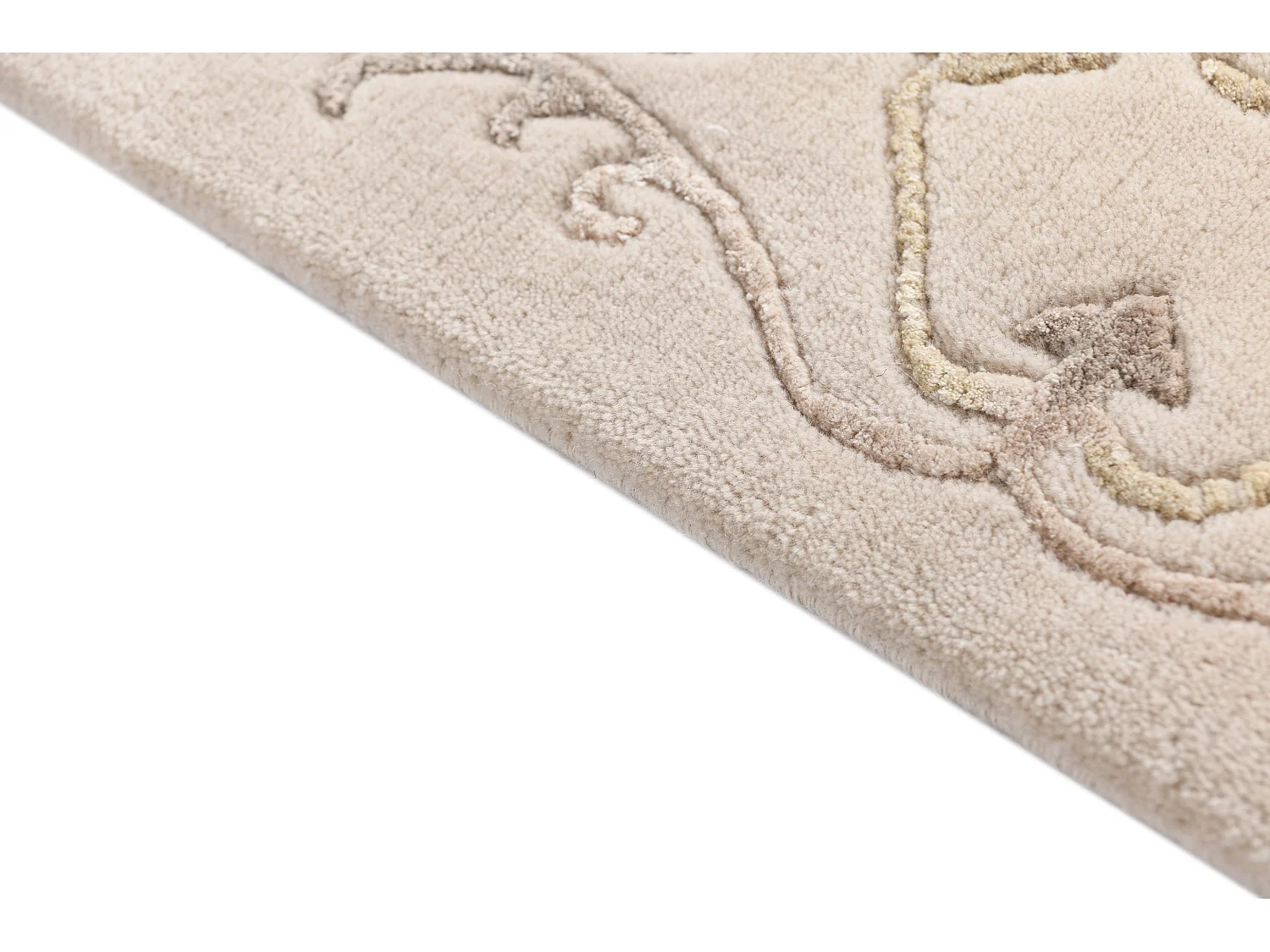 Tapis de couloir en laine 102x292 brun Darya