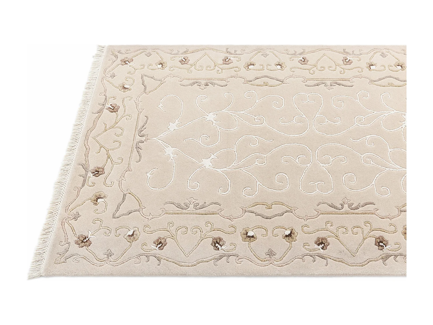 Tapis de couloir en laine 102x292 brun Darya