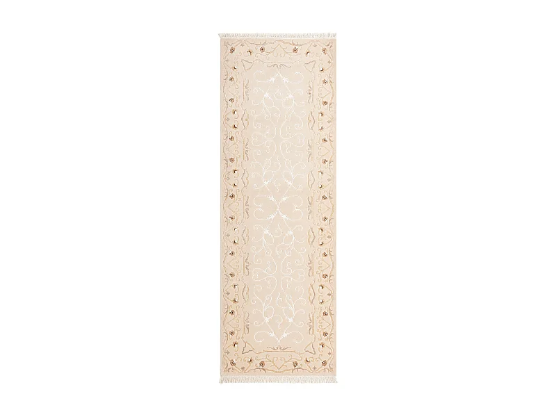 Tapis de couloir en laine 102x292 brun Darya