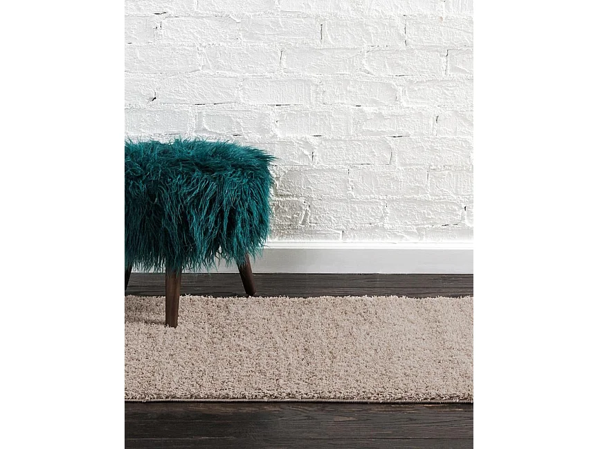 Tapis shaggy 62x185 beige Luzern