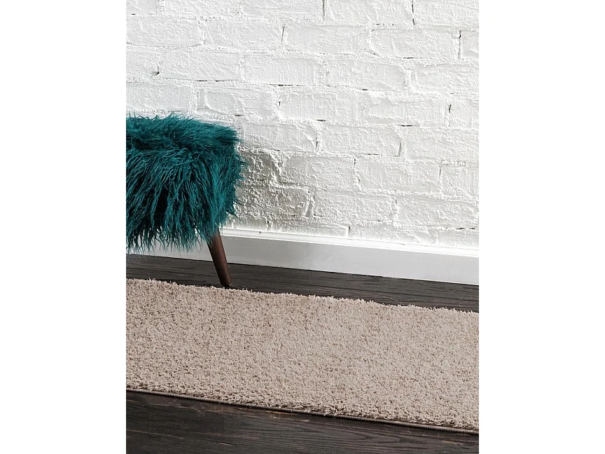 Tapis shaggy 62x185 beige Luzern