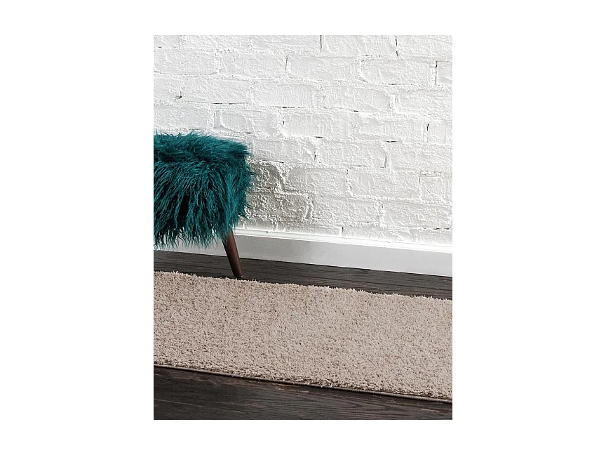 Hoogpolig tapijt 183x61 Beige Luzern