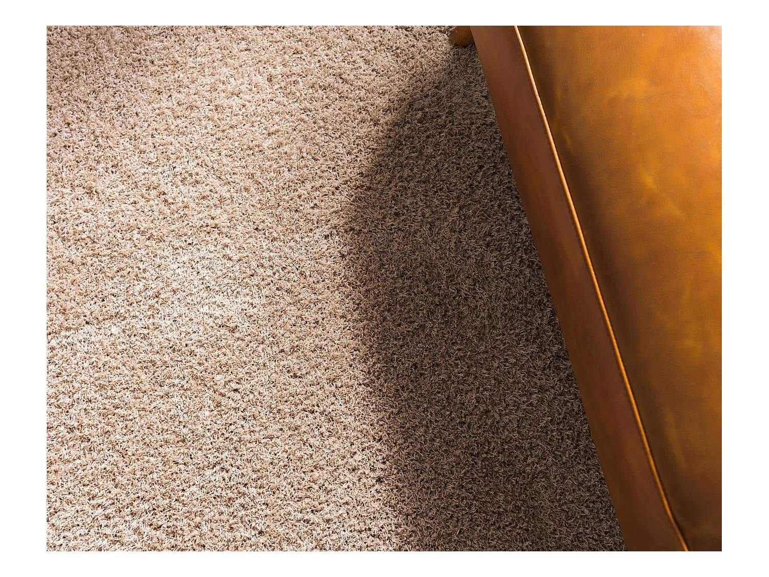 Hoogpolig tapijt 183x61 Beige Luzern