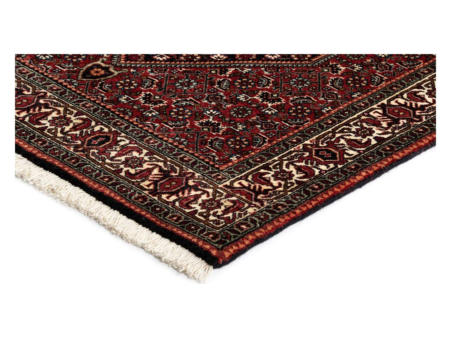 Tapis de couloir en laine 84x405 rouge Bidjar