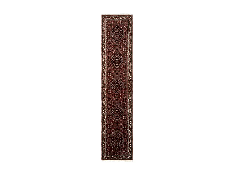 Tapis de couloir en laine 84x405 rouge Bidjar